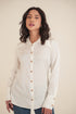Off White Lotus Fabric Shirt - Wooden Buttons