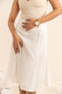 Off White Milk Fabric Flared Skirt