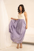 Lavender Lilac Organic Cotton Full Length Skirt