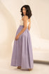 Lavender Lilac Organic Cotton Full Length Skirt