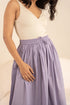 Lavender Lilac Organic Cotton Full Length Skirt