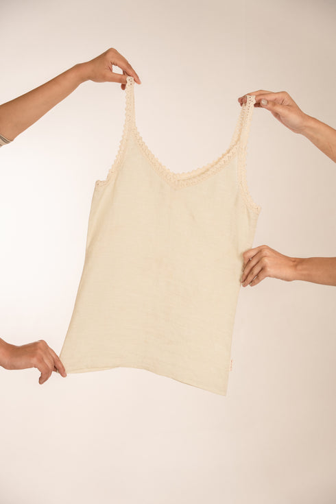 Lacy Lines Handspun Cotton Top