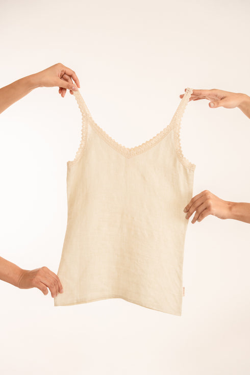 Lacy Lines Handspun Cotton Top