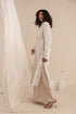 Off White Milk Fabric Long Kurta
