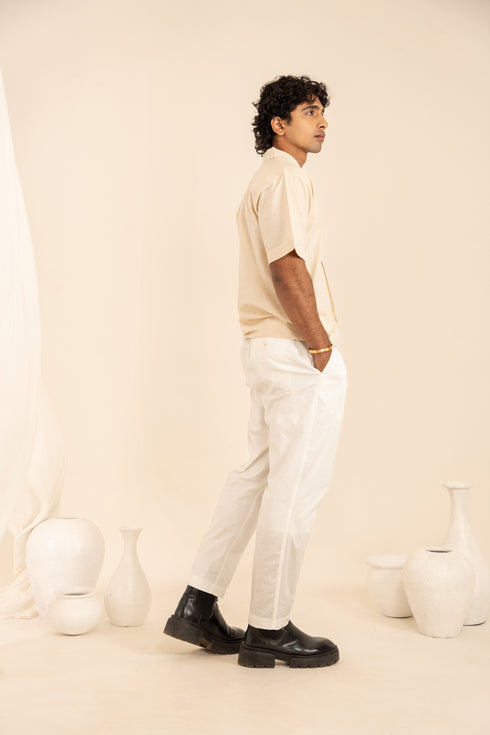 Handspun Cotton Regular Fit Short Sleeved Shirt