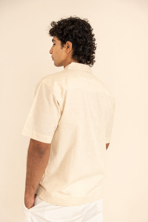 Handspun Cotton Regular Fit Short Sleeved Shirt