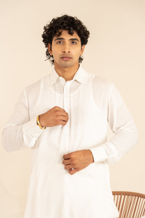 Aloe Vera Regular Fir Full Sleeves Pathani Kurta