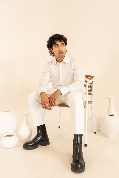 Aloe Vera Regular Fir Full Sleeves Pathani Kurta