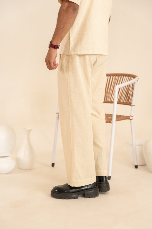Handspun Cotton Regular Fit Straight Pants