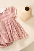 Yarn Dyed Organic Cotton Collared Onesie Dress