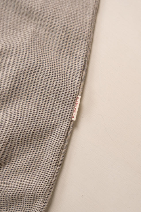 Grey Yarn Dyed Organic Cotton Rompar Suit