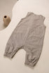 Grey Yarn Dyed Organic Cotton Rompar Suit