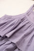 Lavender Lilac Organic Cotton Tiered Top