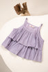 Lavender Lilac Organic Cotton Tiered Top
