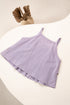 Lavender Lilac Organic Cotton Tiered Top