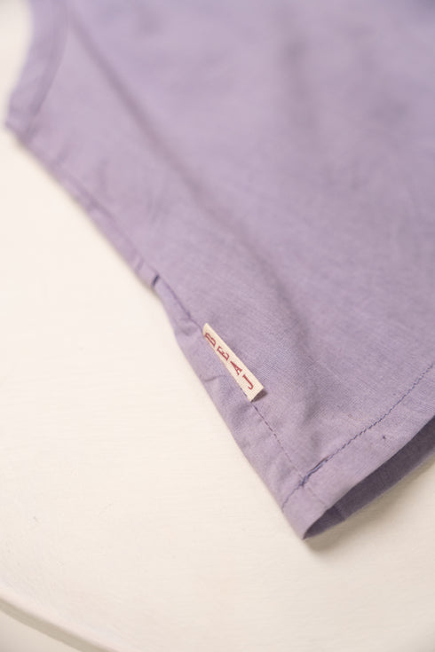 Lavender Lilac Organic Cotton Tiered Top