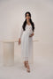 Rose Fabric White Mid Length | Maternity Dress Women