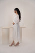 Rose Fabric White Mid Length | Maternity Dress Women