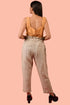 Done-hot-waist Pure Linen Pants