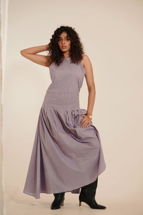 Classic English Ankle Length Organic Cotton Dress